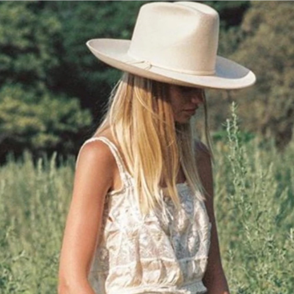 Lack of Color Goldfinger Hat - western cowboy hat in cream